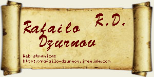 Rafailo Džurnov vizit kartica